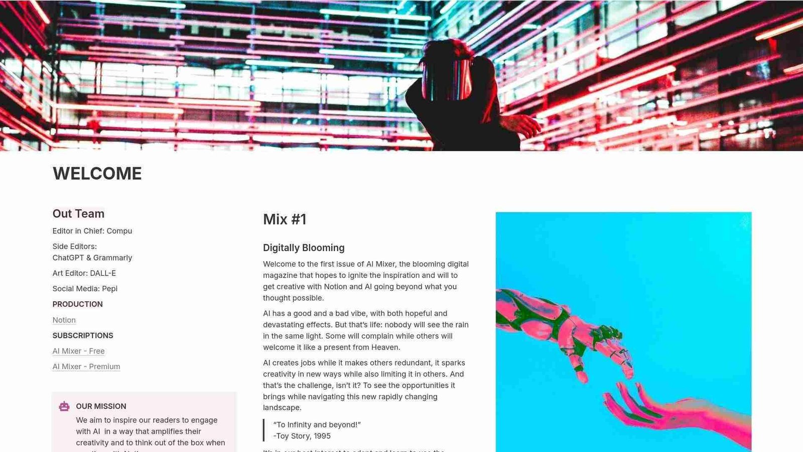 Notion Mag AI Mixer Issue I Out Now! (Notion Magazine) - dePepi
